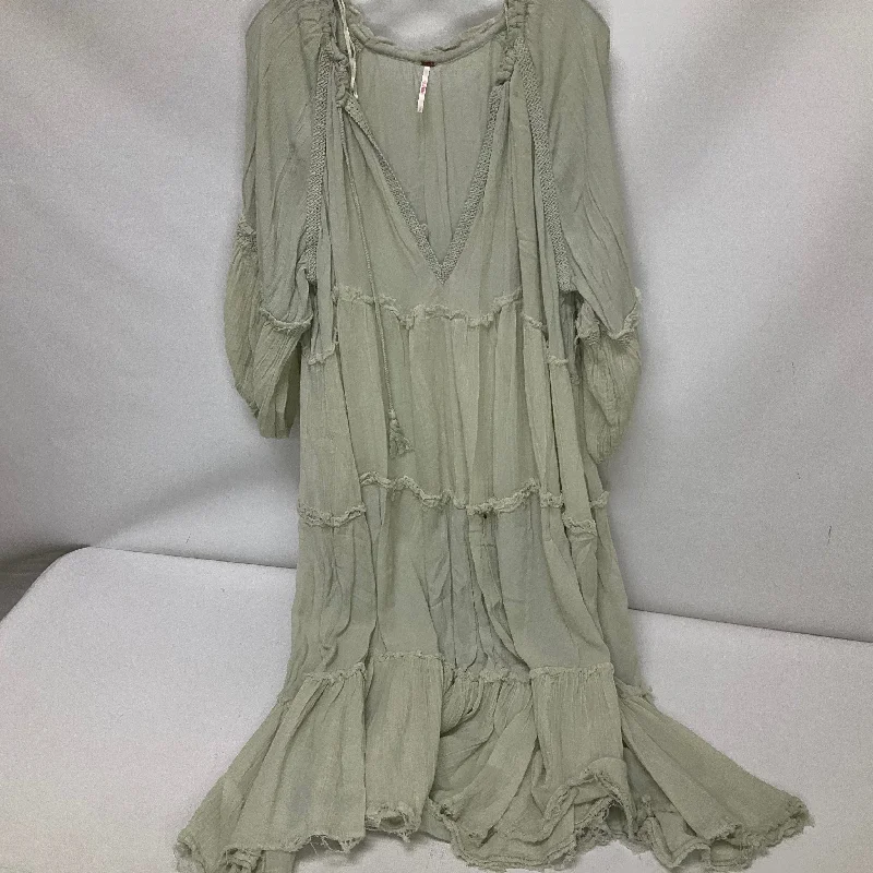 Dress Casual Midi By Free People In Green, Size: S
